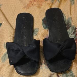 kate spade Blue Bow Slide Mules
